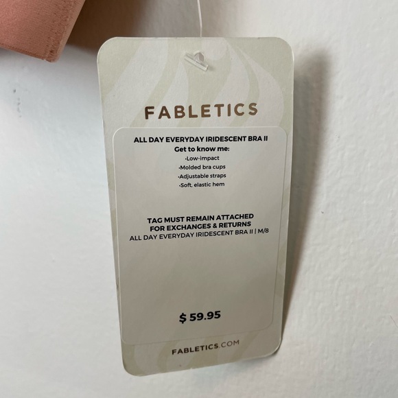 Fabletics NWT All Day Everyday Iridescent Bra II Size Medium - Picture 13 of 13